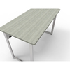 Linea Italia Office Desk, Computer Table, 48”W x 24”D x 30”H, Gray/Ash ZUD776